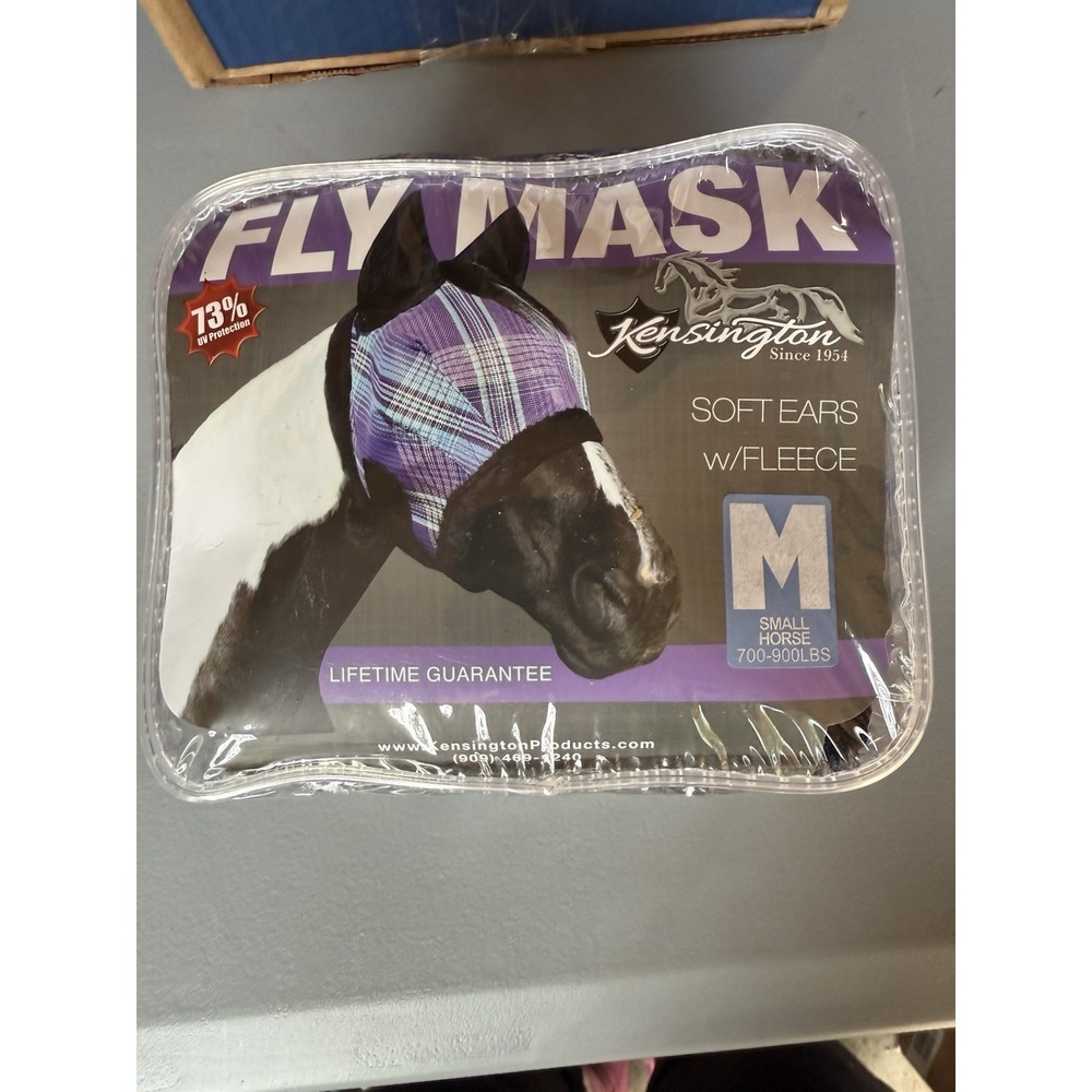 Kensington Fly Mask With Fleece Trim And Soft Ears—Medium/Merlot